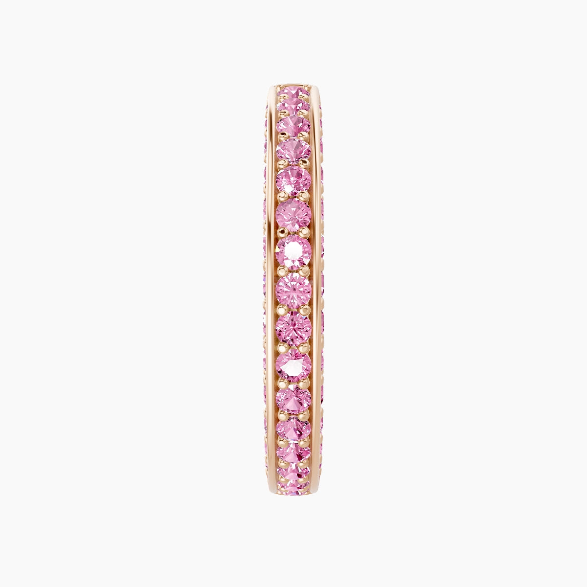 Damia | 18k Rose Gold 11 mm Pink Sapphire Hoop Piercing