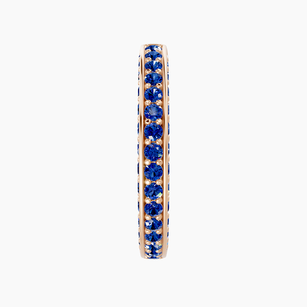 Damia | 18k Rose Gold 11 mm Sapphire Hoop Piercing