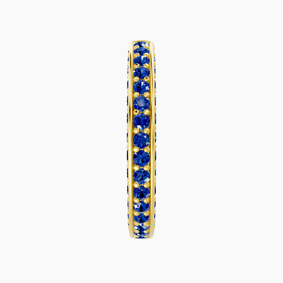 Damia | 18k Yellow Gold 11 mm Sapphire Hoop Piercing