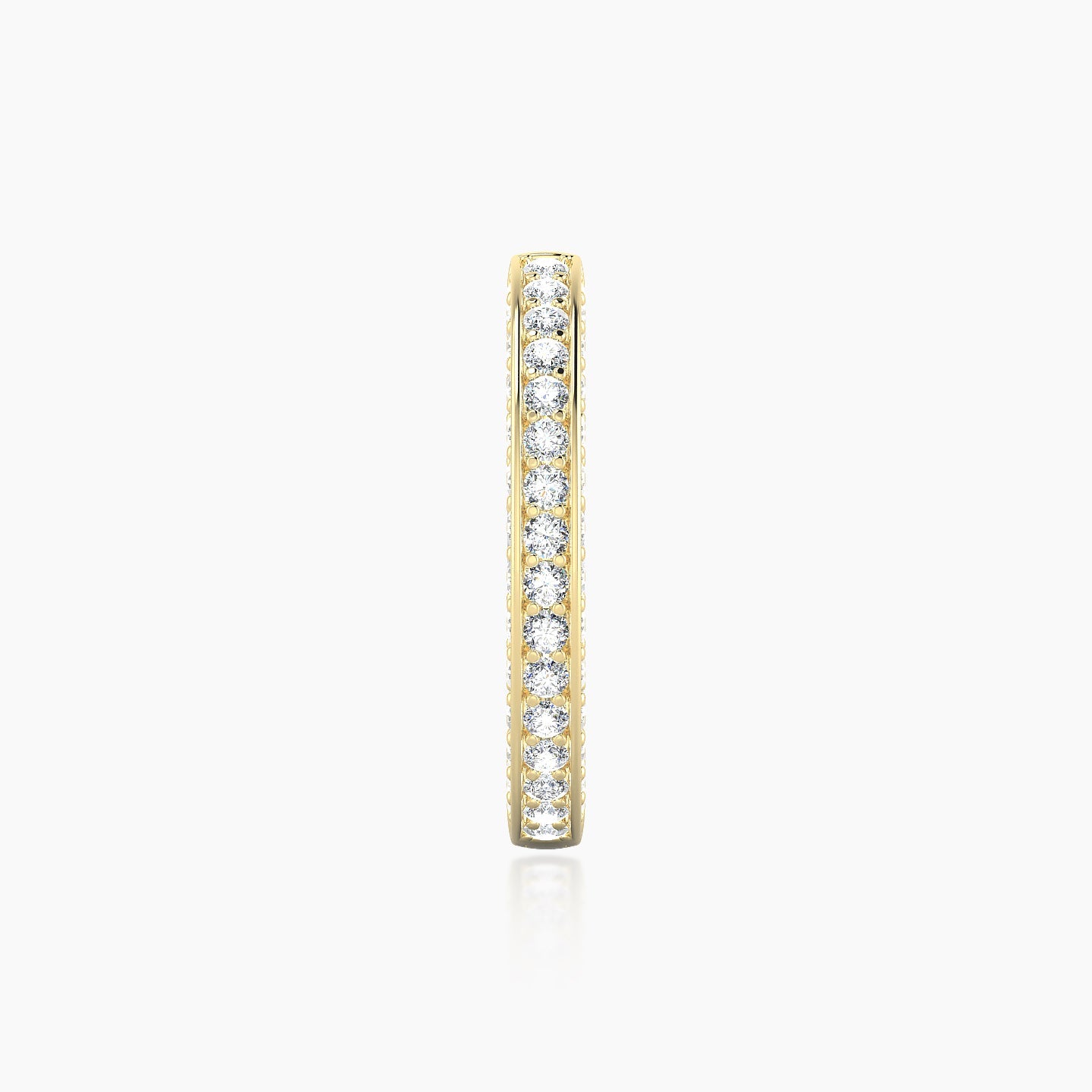 Damia | 18k Yellow Gold 11 mm Diamond Hoop Piercing