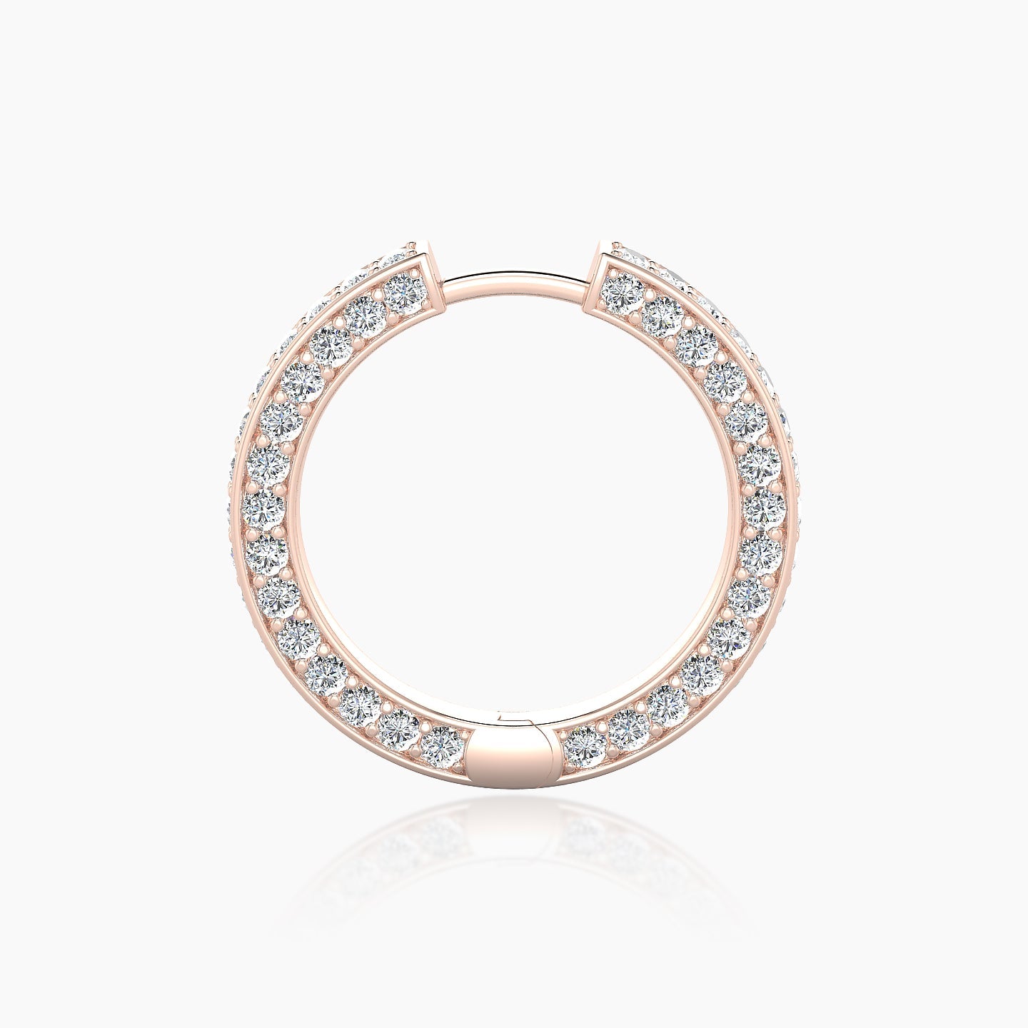 Damia | 18k Rose Gold 11 mm Diamond Hoop Piercing
