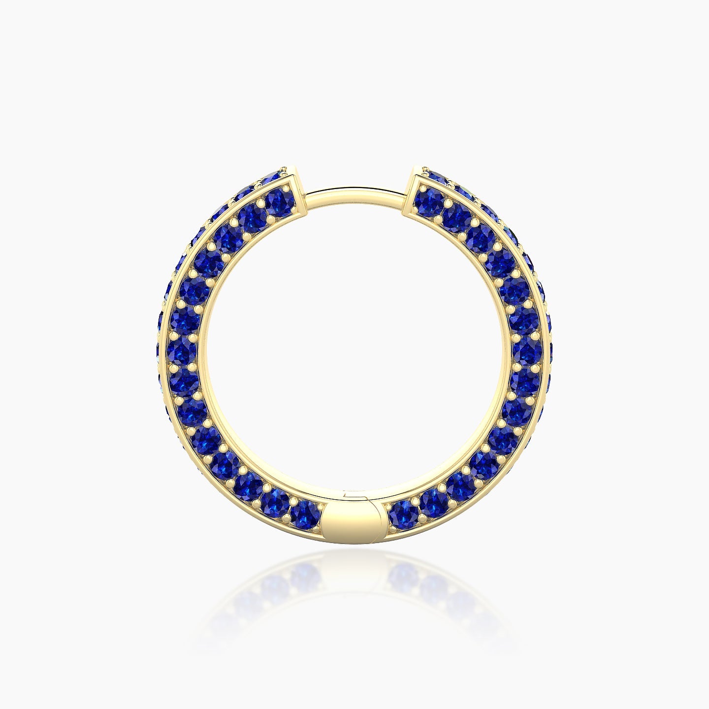Damia | 18k Yellow Gold 11 mm Sapphire Hoop Piercing