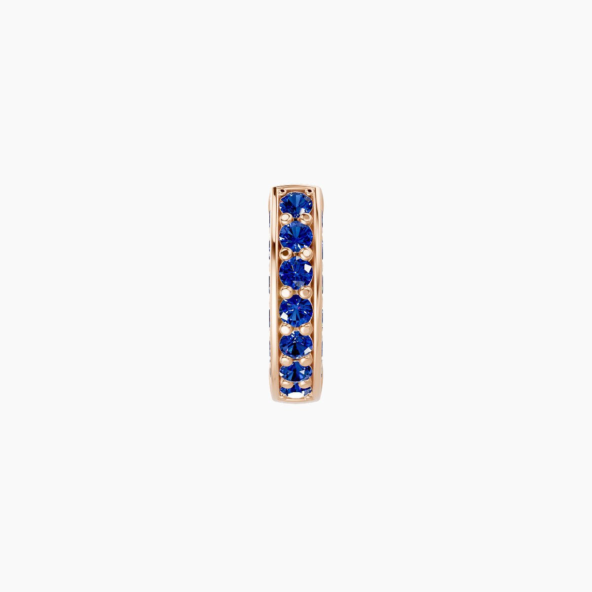 Damia | 18k Rose Gold 5 mm Sapphire Hoop Piercing