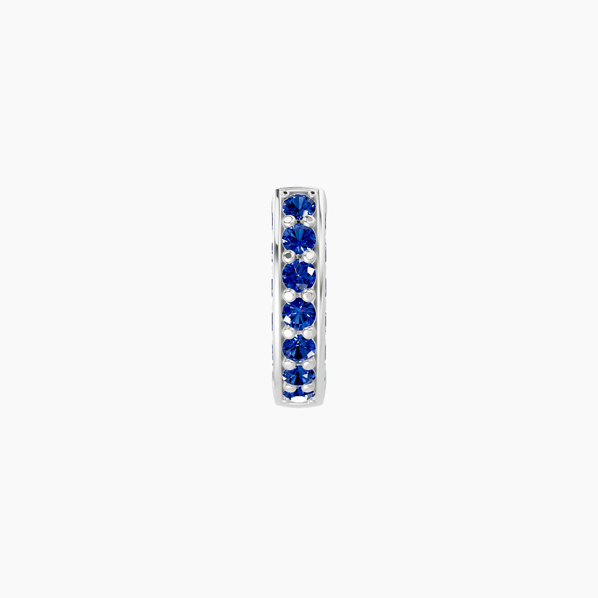 Damia | 18k White Gold 5 mm Sapphire Hoop Piercing