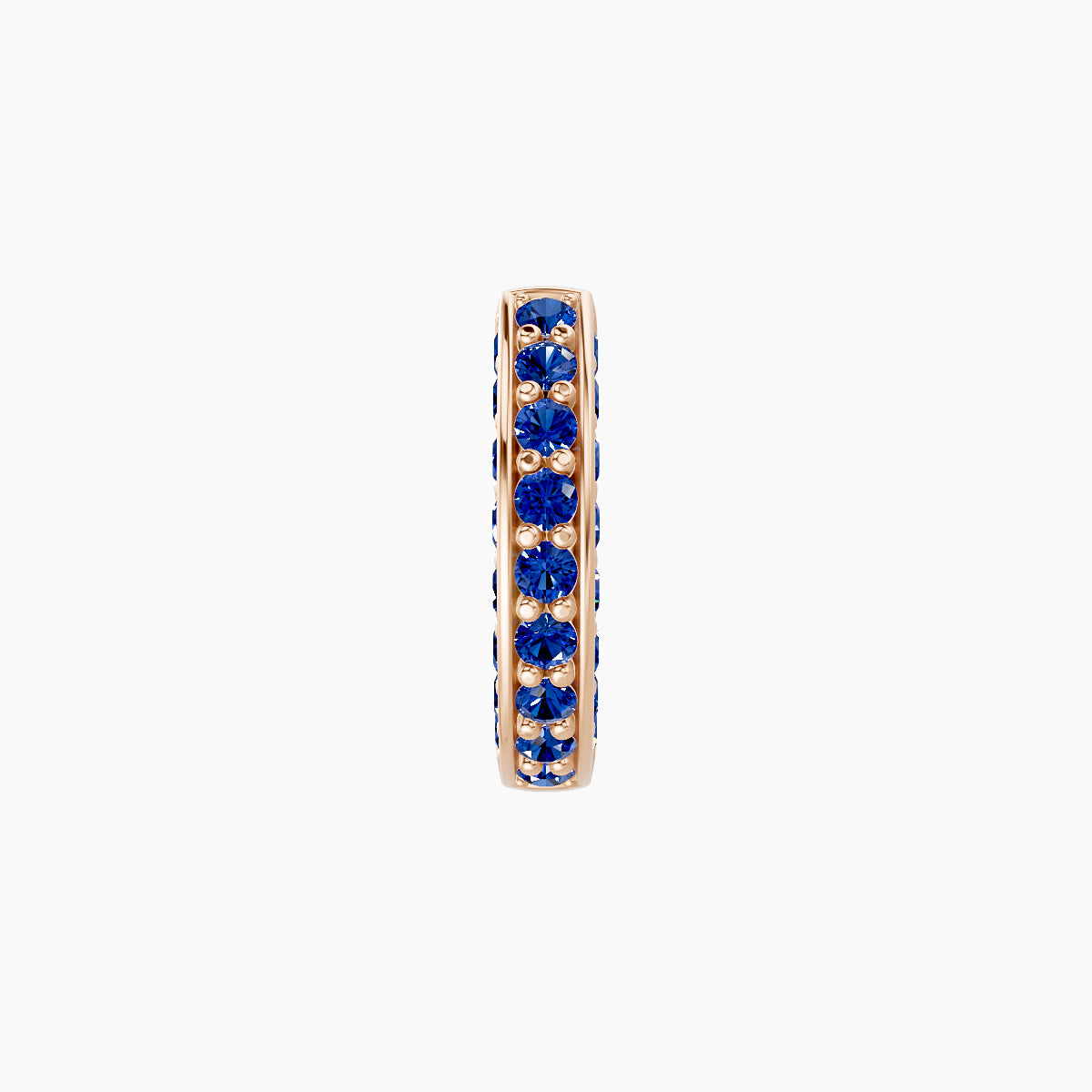 Damia | 18k Rose Gold 6.5 mm Sapphire Hoop Piercing