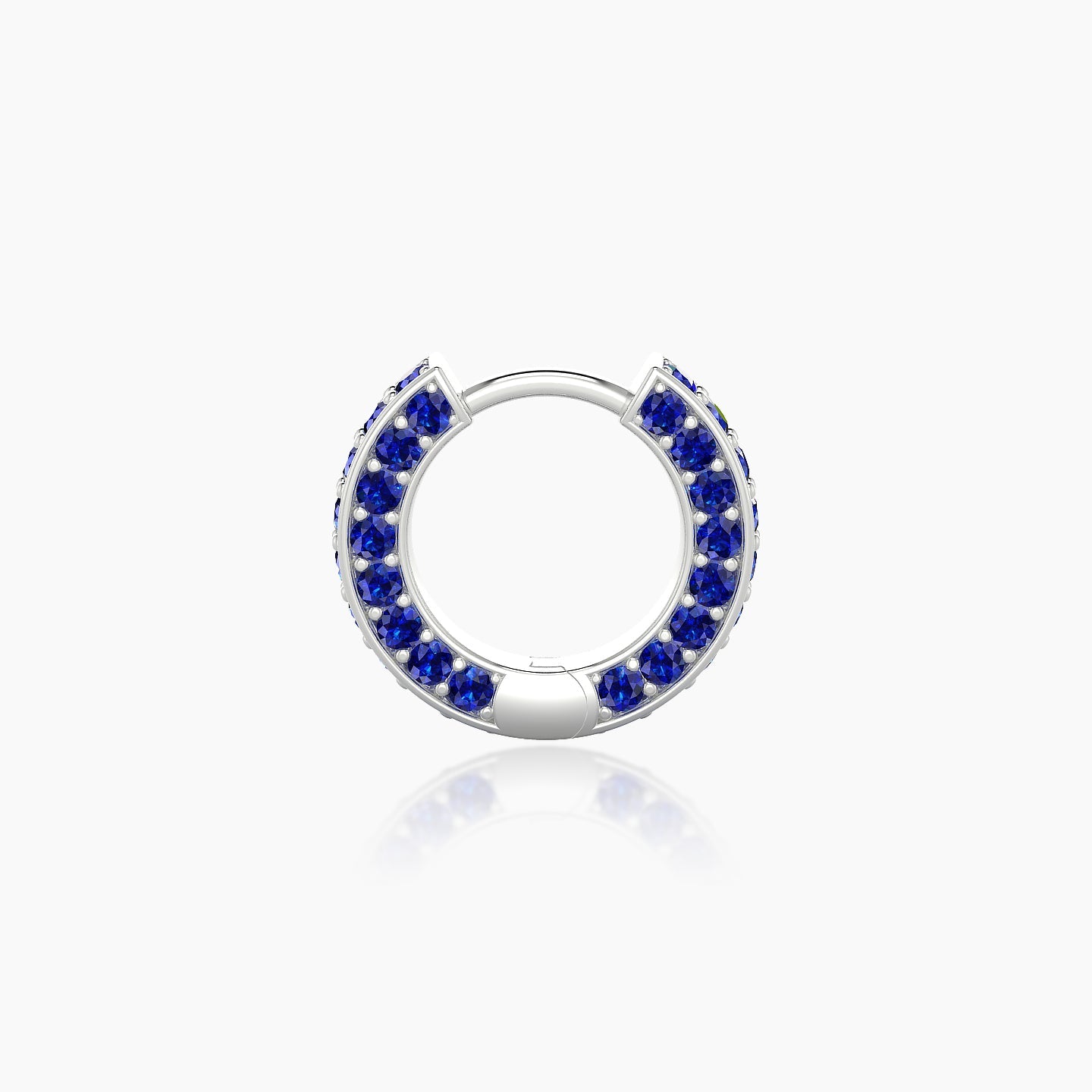 Damia | 18k White Gold 6.5 mm Sapphire Hoop Piercing