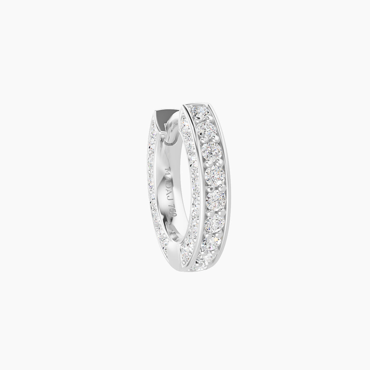 Damia | 18k White Gold 6.5 mm Diamond Nose Ring Piercing