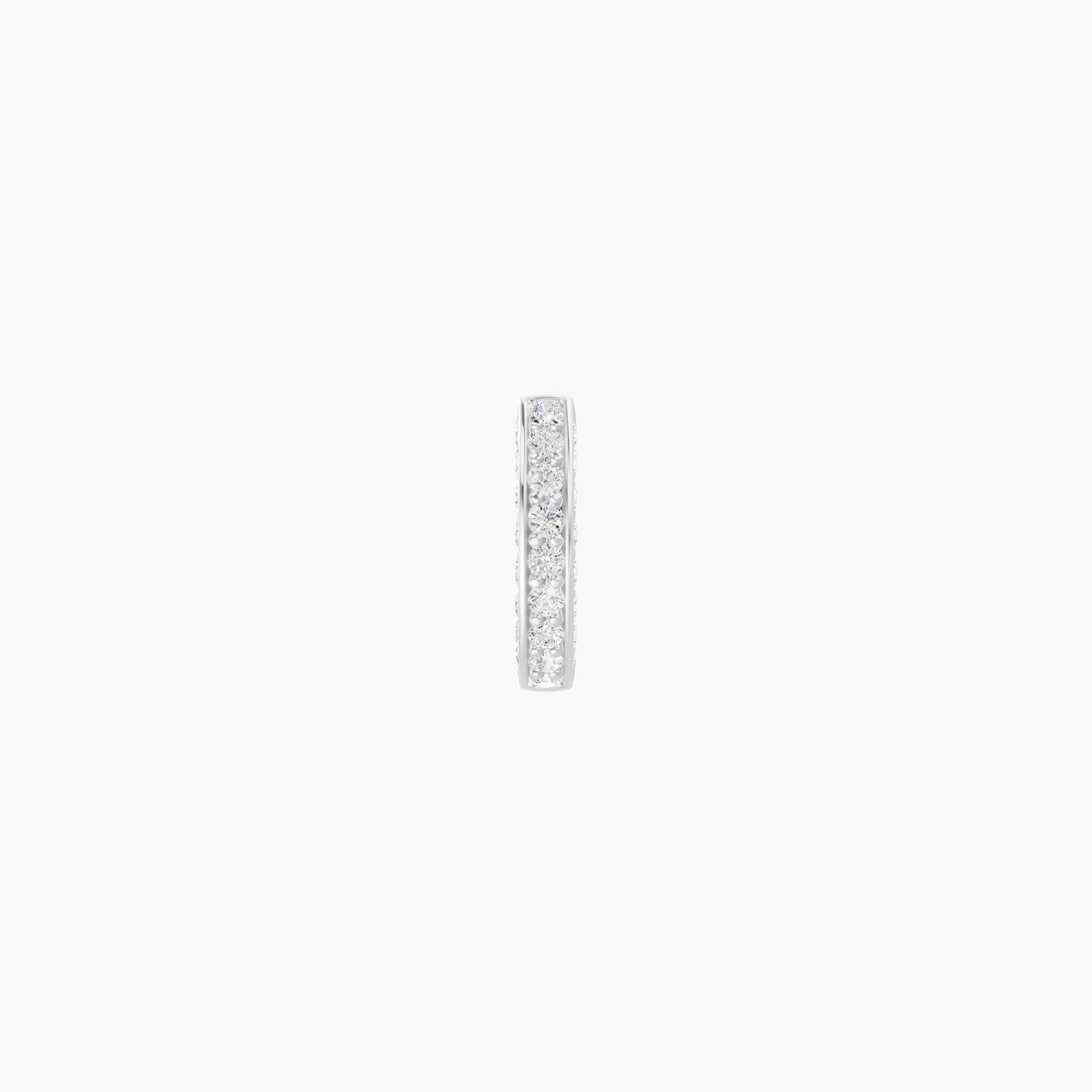 Damia | 18k White Gold 6.5 mm Diamond Nose Ring Piercing