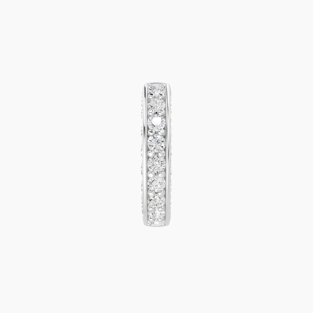 Damia | 18k White Gold 6.5 mm Diamond Nose Ring Piercing