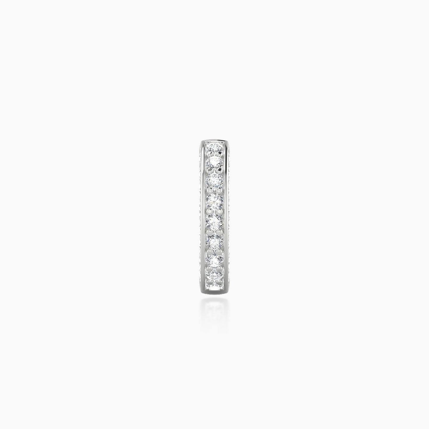 Damia | 18k White Gold 6.5 mm Diamond Nose Ring Piercing