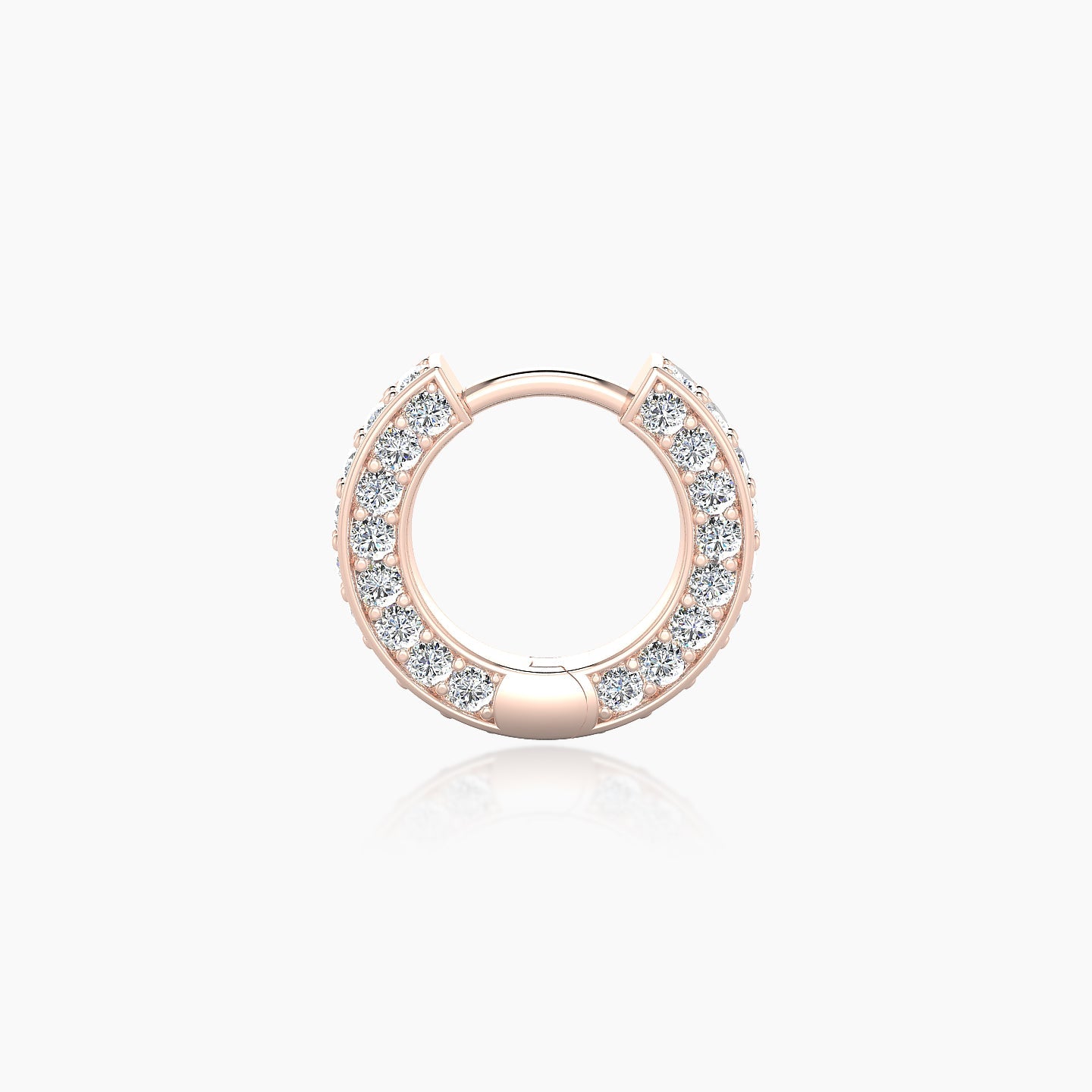 Damia | 18k Rose Gold 6.5 mm Diamond Nose Ring Piercing