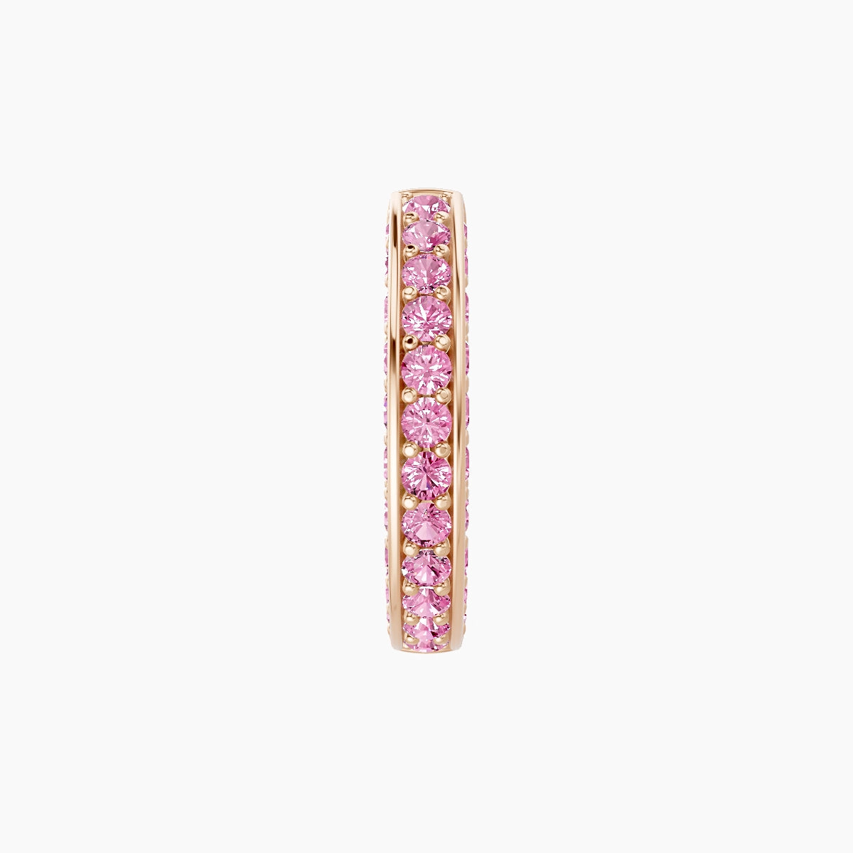 Damia | 18k Rose Gold 8 mm Pink Sapphire Hoop Piercing