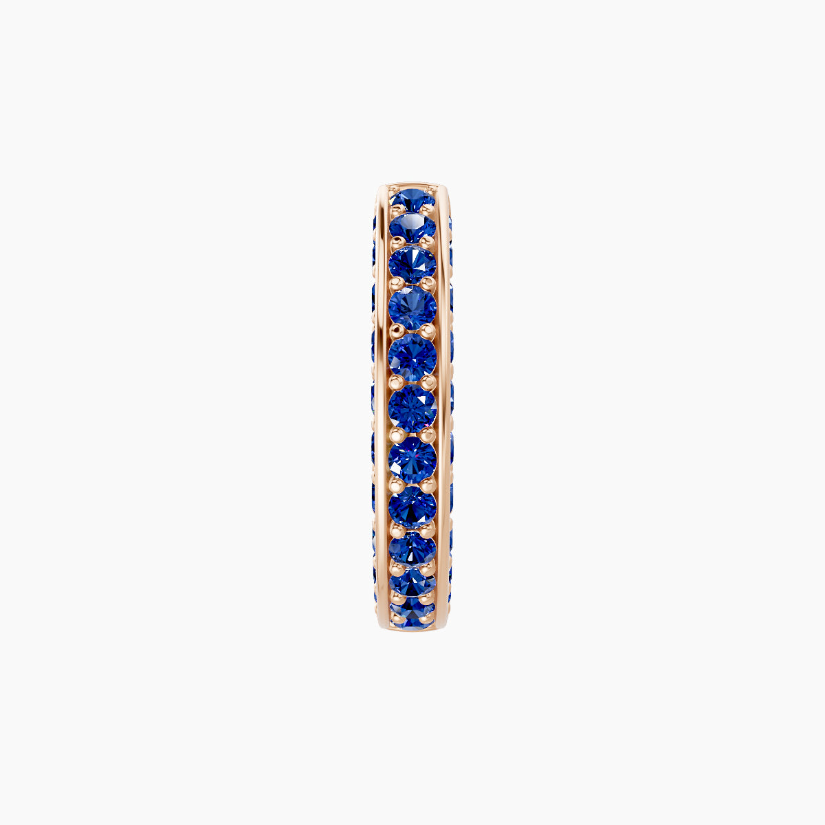 Damia | 18k Rose Gold 8 mm Sapphire Hoop Piercing