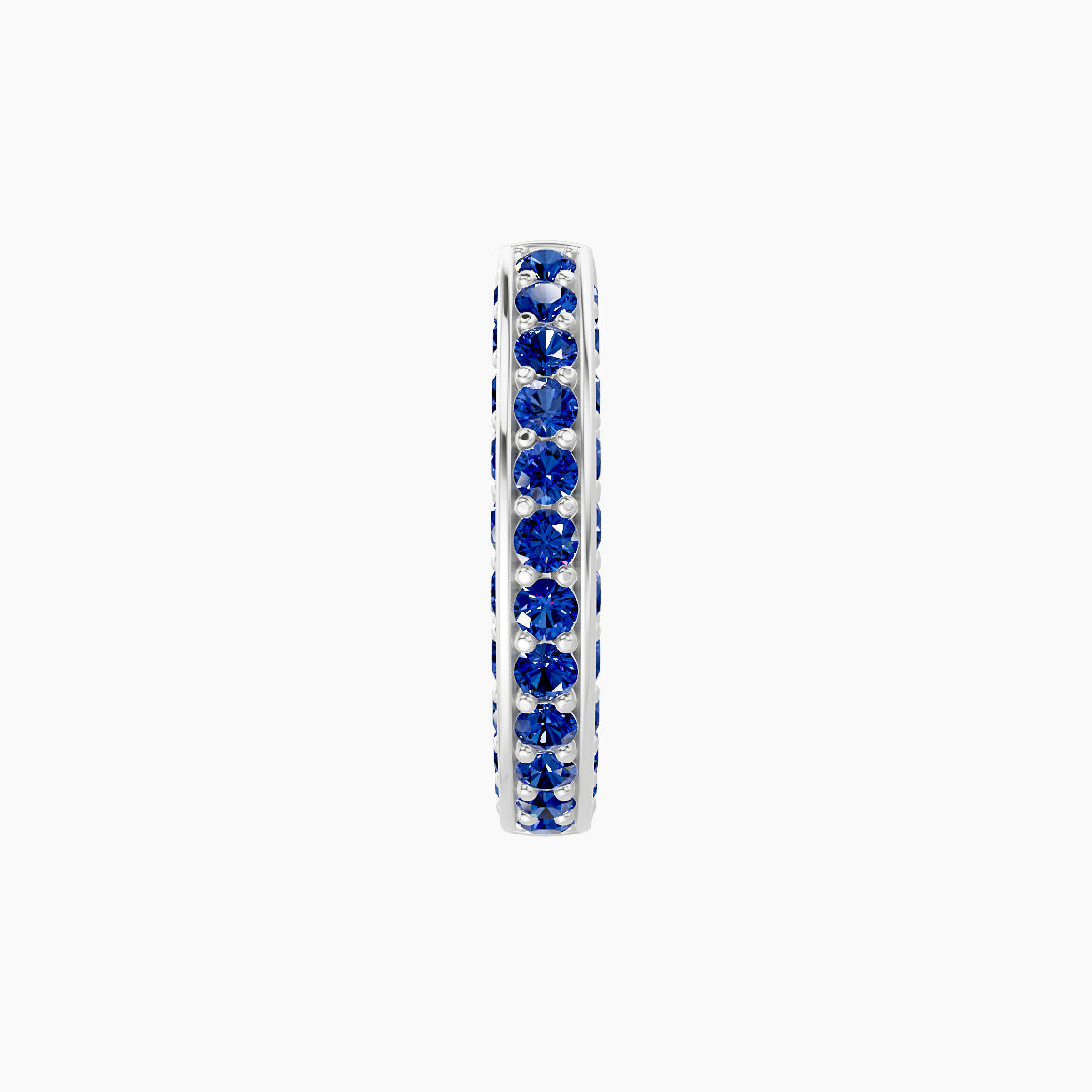 Damia | 18k White Gold 8 mm Sapphire Hoop Piercing