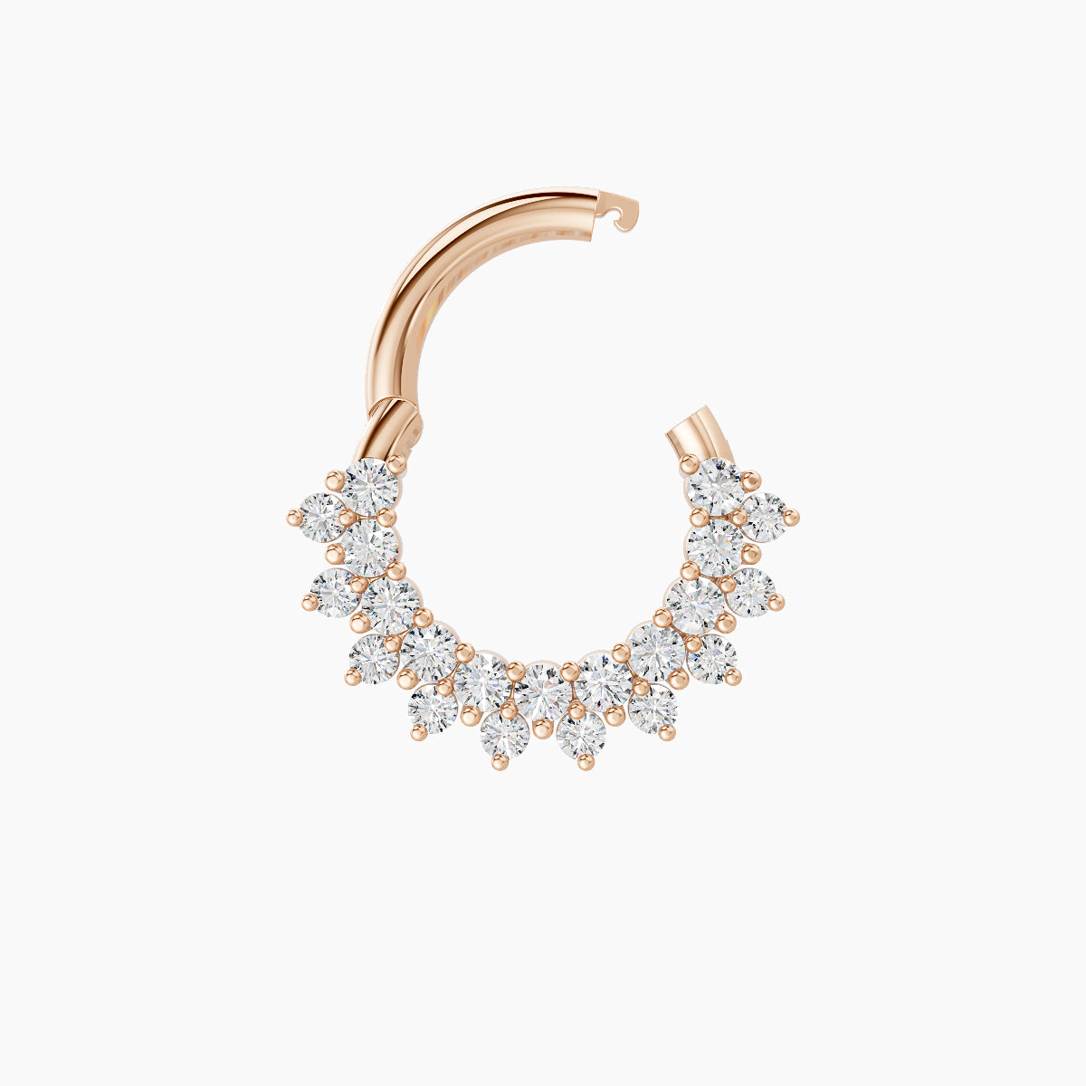 Danae | 18k Rose Gold 6.5 mm Diamond Daith Piercing
