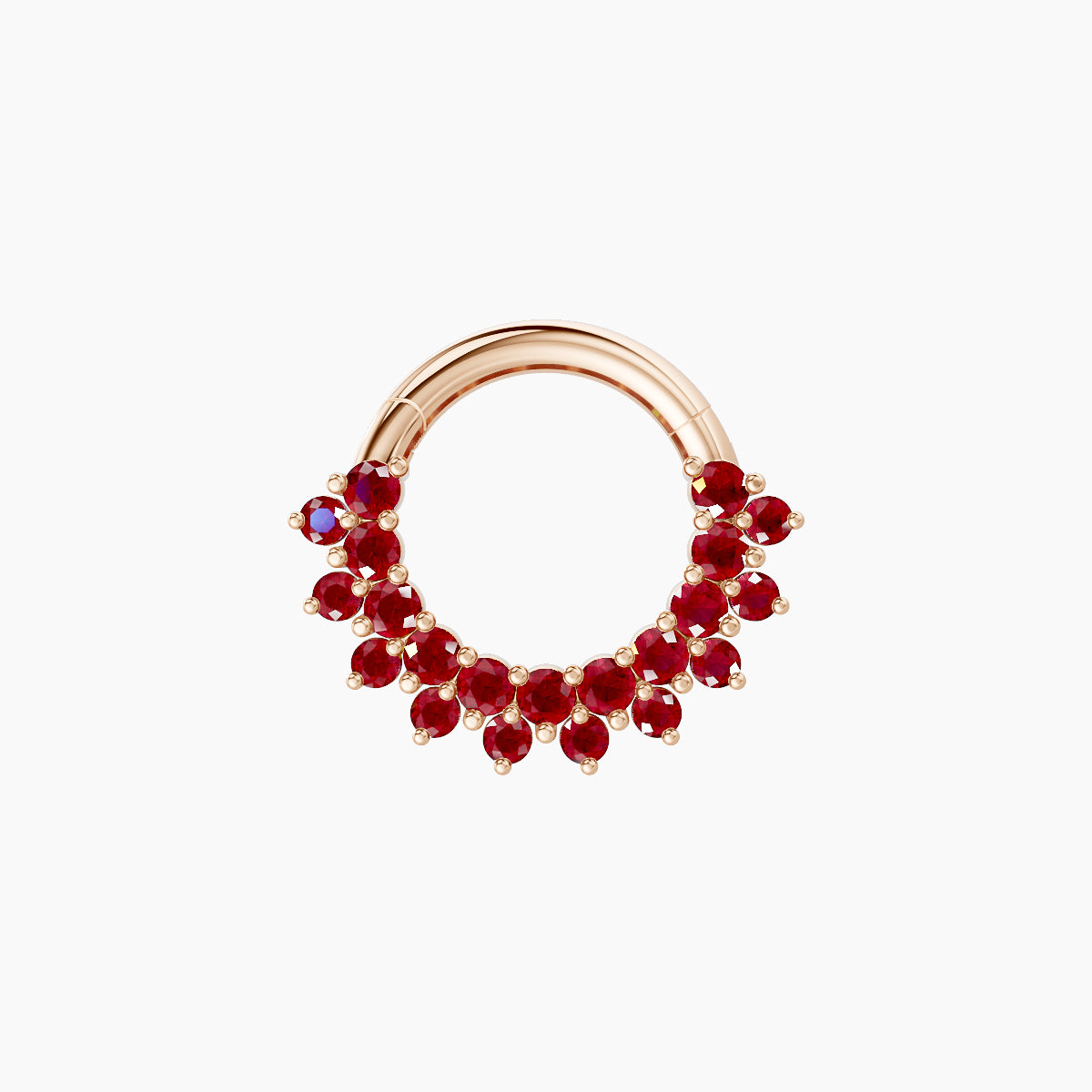 Danae | 18k Rose Gold 6.5 mm Ruby Daith Piercing