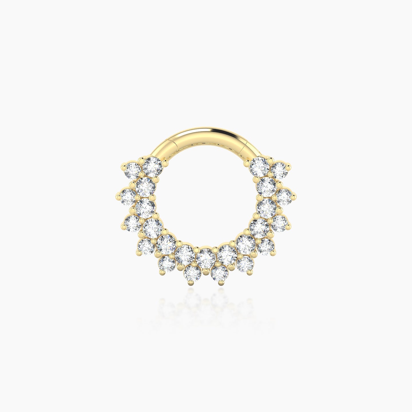 Danae | 18k Yellow Gold 6.5 mm Diamond Septum Piercing