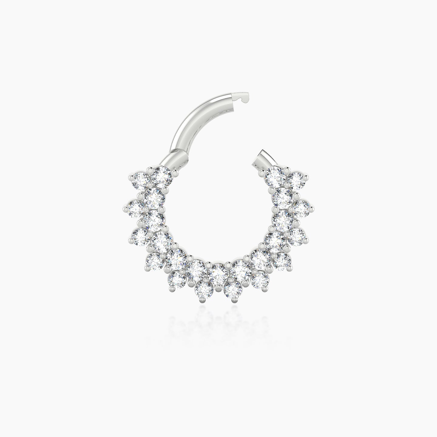 Danae | 18k White Gold 6.5 mm Diamond Septum Piercing