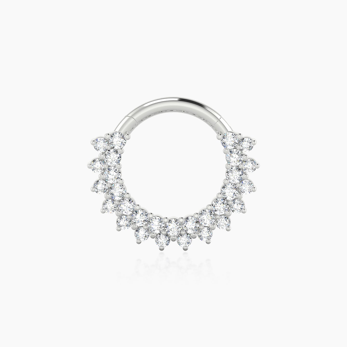 Danae | 18k White Gold 8 mm Diamond Septum Piercing