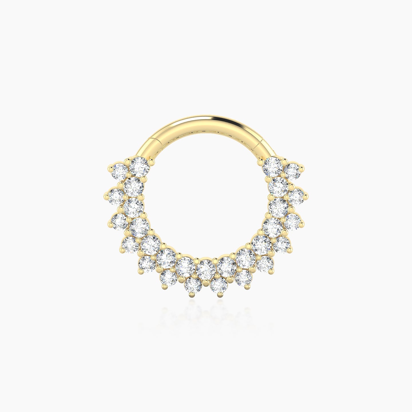 Danae | 18k Yellow Gold 8 mm Diamond Septum Piercing