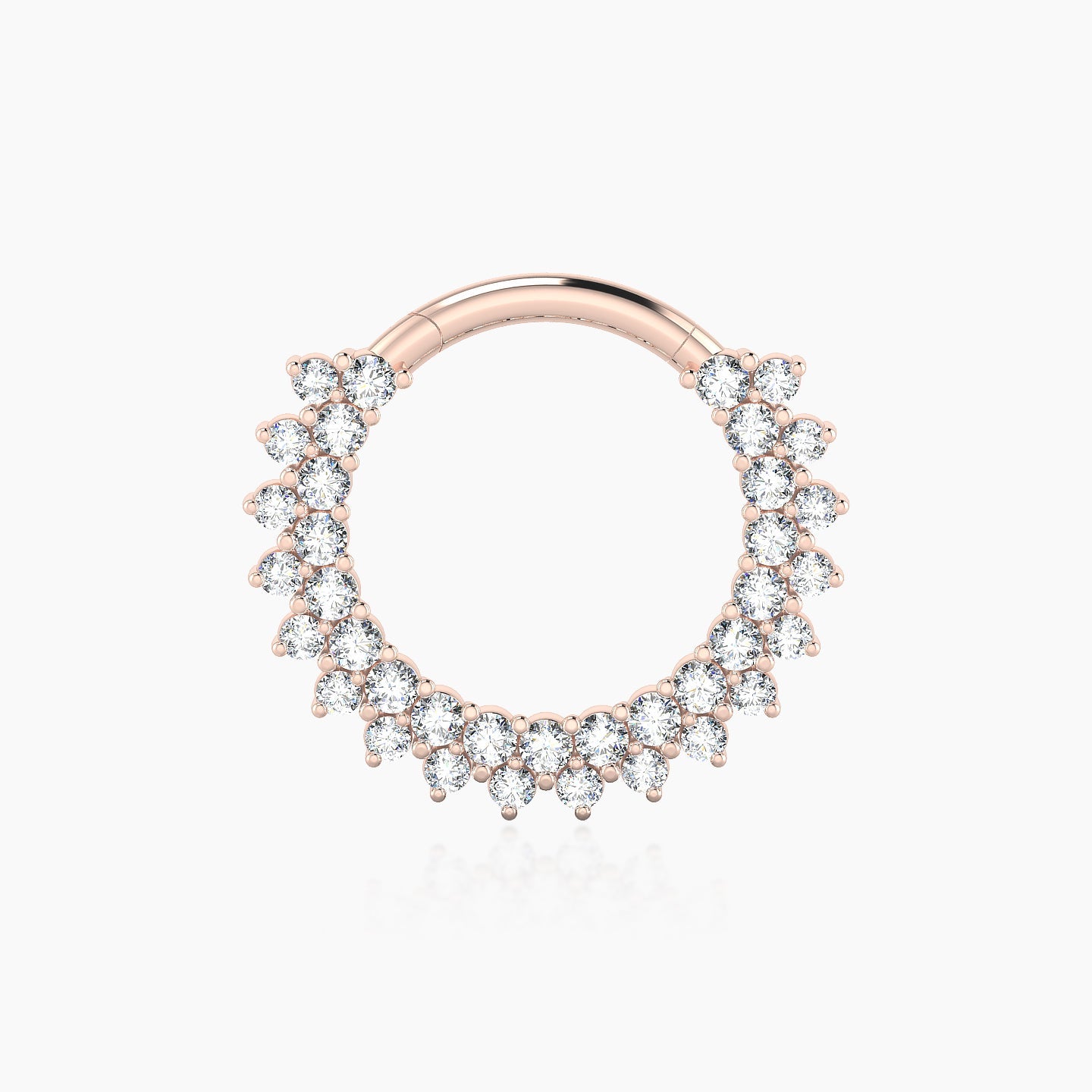 Danae | 18k Rose Gold 9.5 mm Diamond Septum Piercing