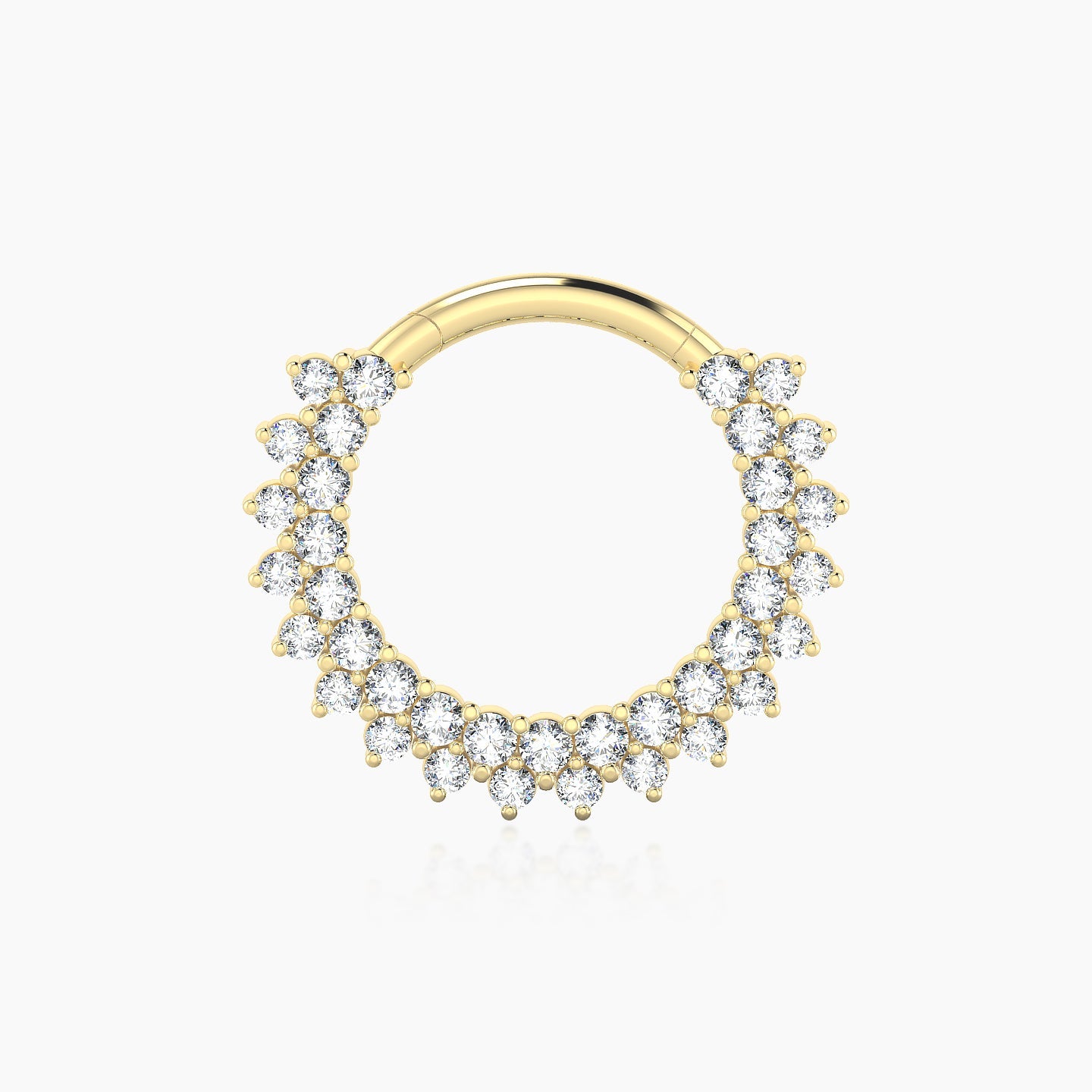 Danae | 18k Yellow Gold 9.5 mm Diamond Septum Piercing