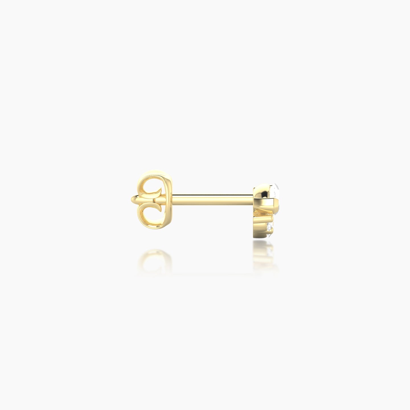 Danu | 18k Yellow Gold 5 mm Diamond Earring
