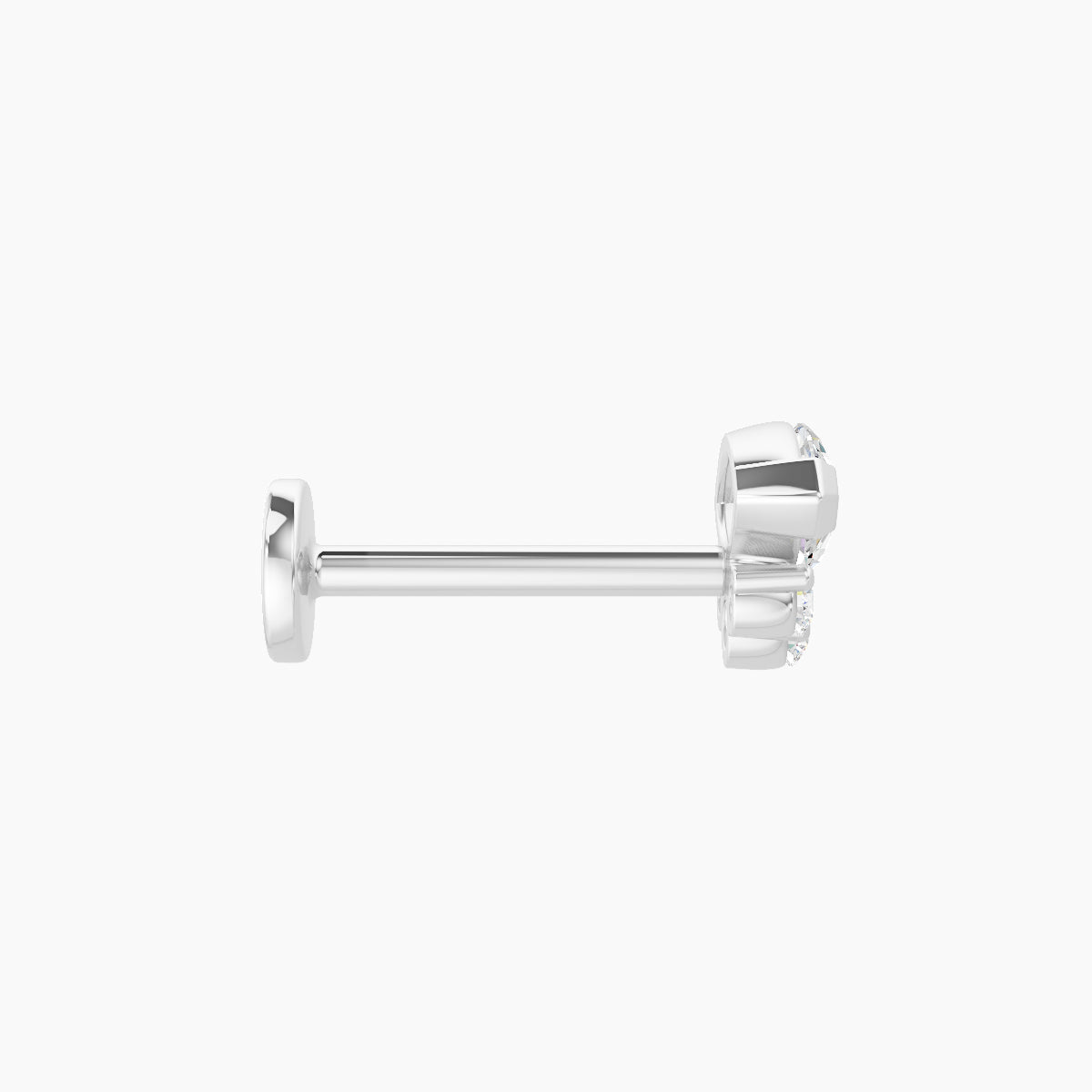 Danu | 18k White Gold 7 mm 8 mm Diamond Piercing