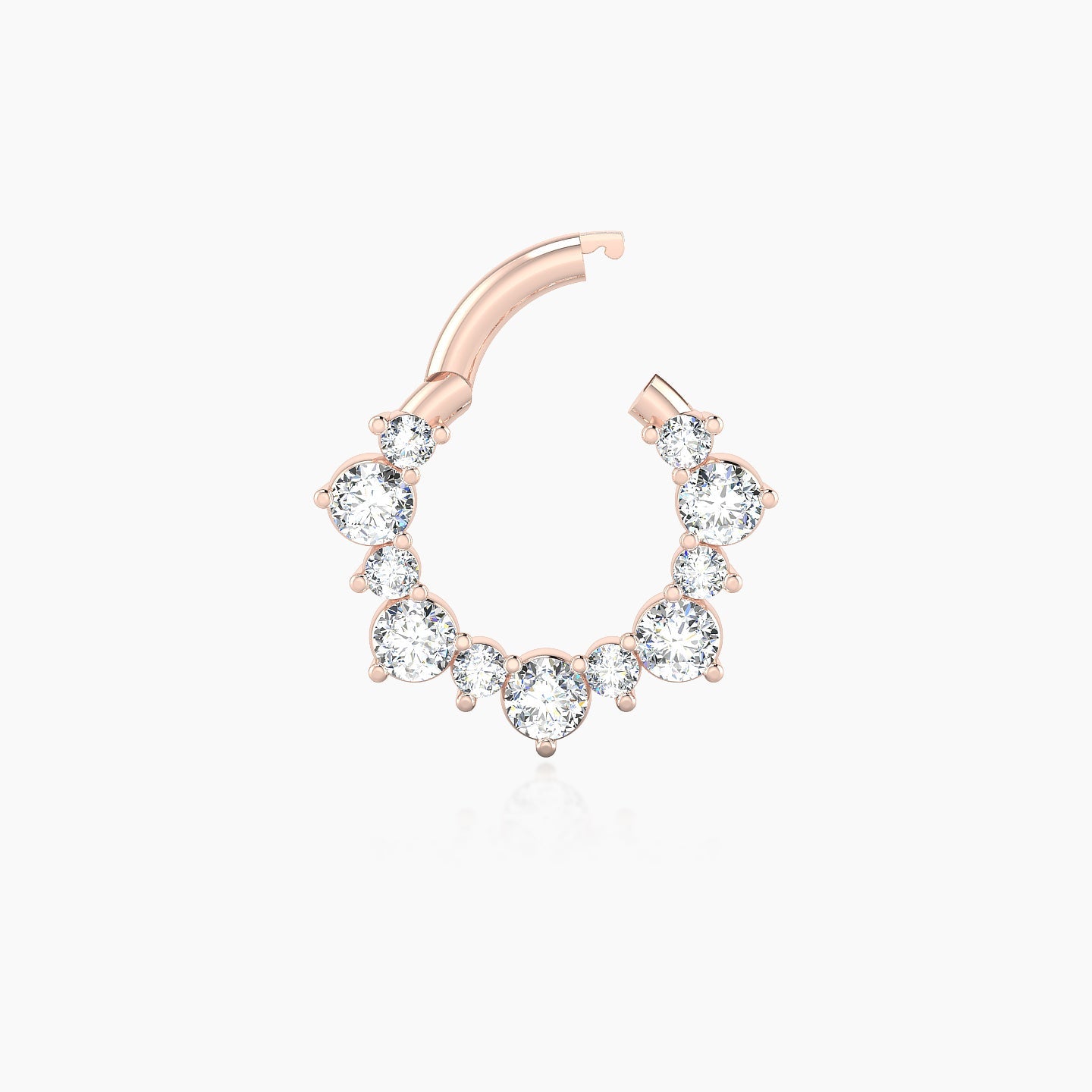 Daphne | 18k Rose Gold 6.5 mm Diamond Daith Piercing