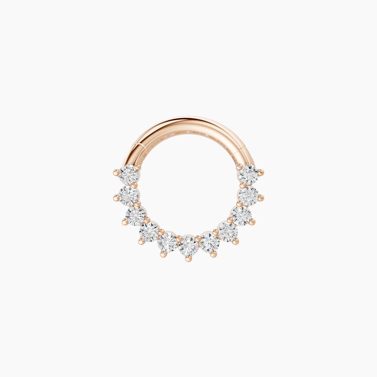 Delia | 18k Rose Gold 6.5 mm Diamond Septum Piercing