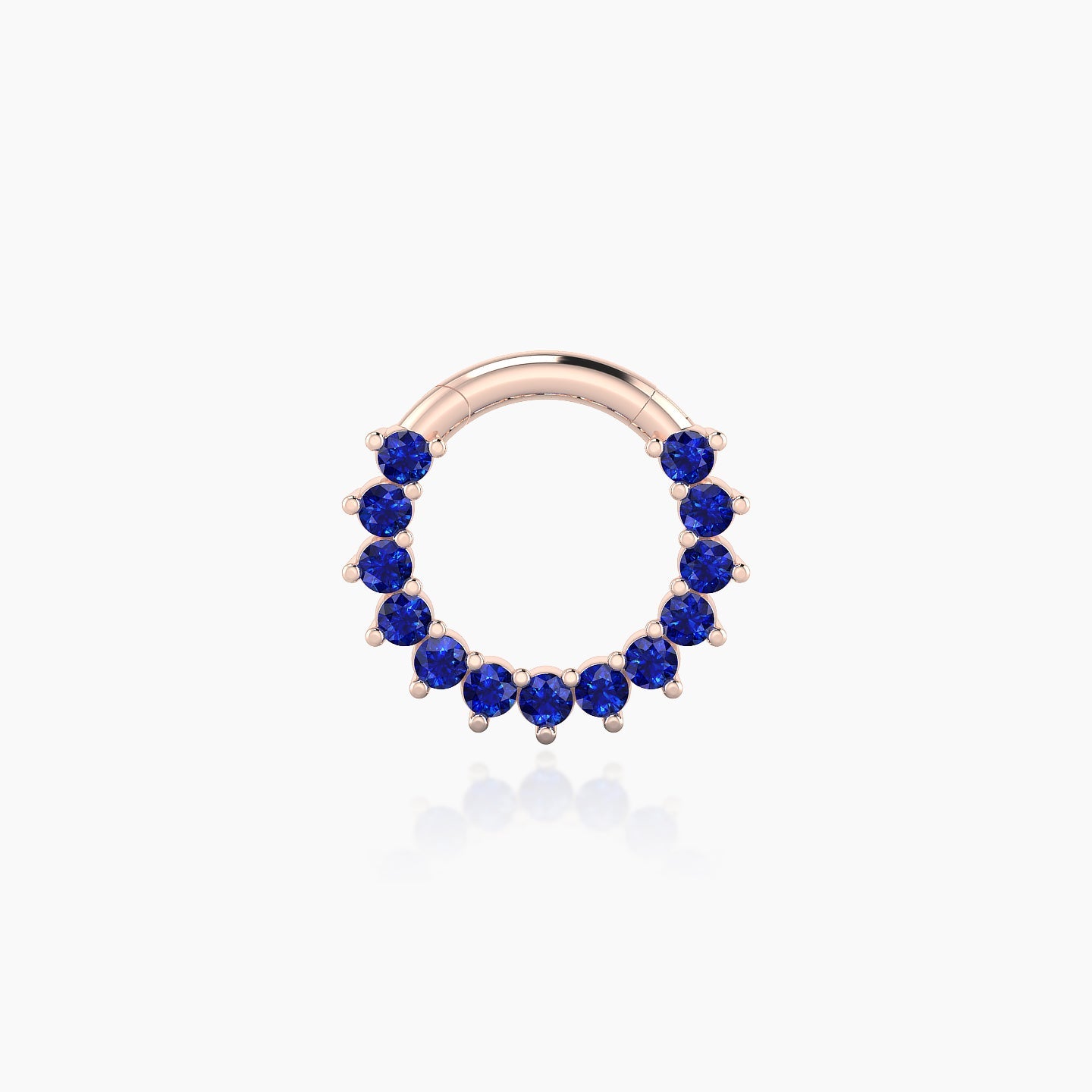 Delia | 18k Rose Gold 6.5 mm Sapphire Septum Piercing