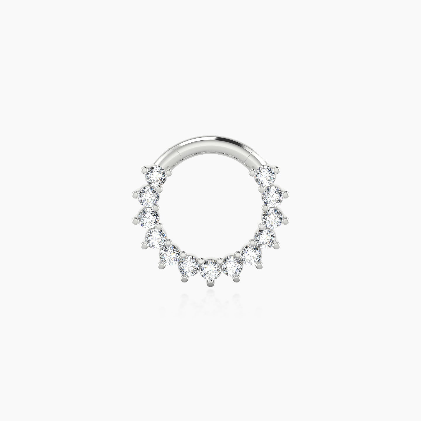 Delia | 18k White Gold 6.5 mm Diamond Septum Piercing
