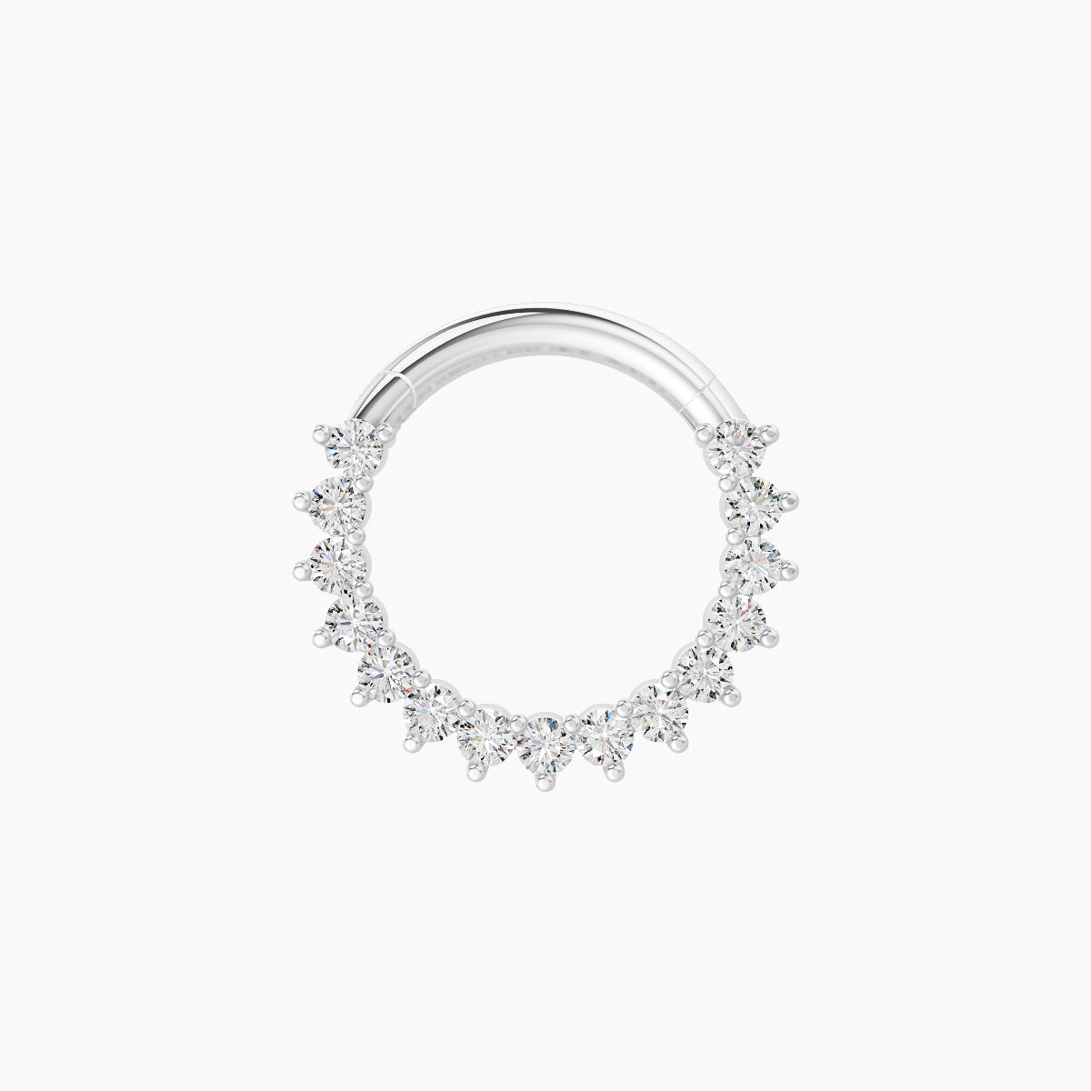 Delia | 18k White Gold 8 mm Diamond Septum Piercing