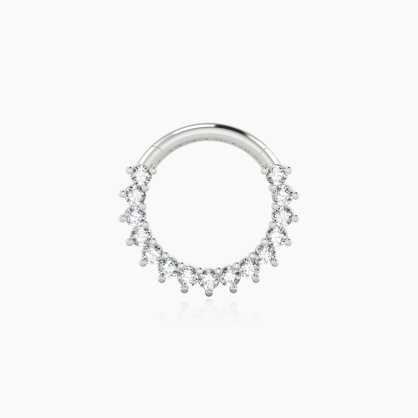 Delia | 18k White Gold 8 mm Diamond Septum Piercing