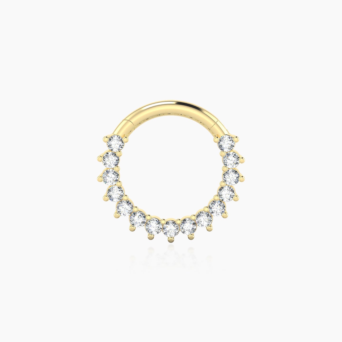 Delia | 18k Yellow Gold 8 mm Diamond Septum Piercing