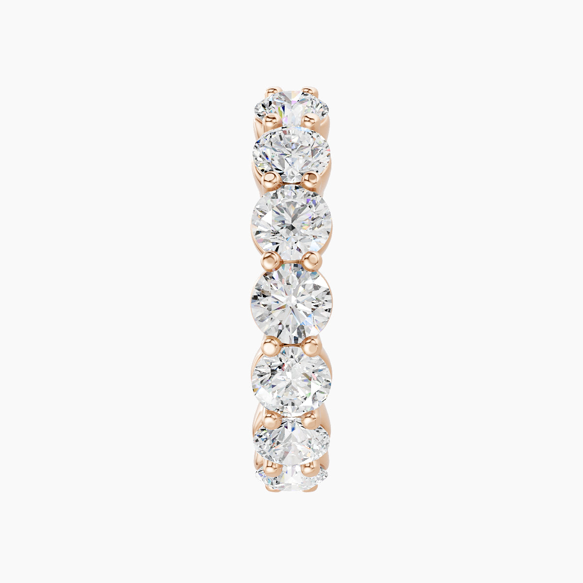 Diana | 18k Rose Gold 11 mm Diamond Hoop Piercing