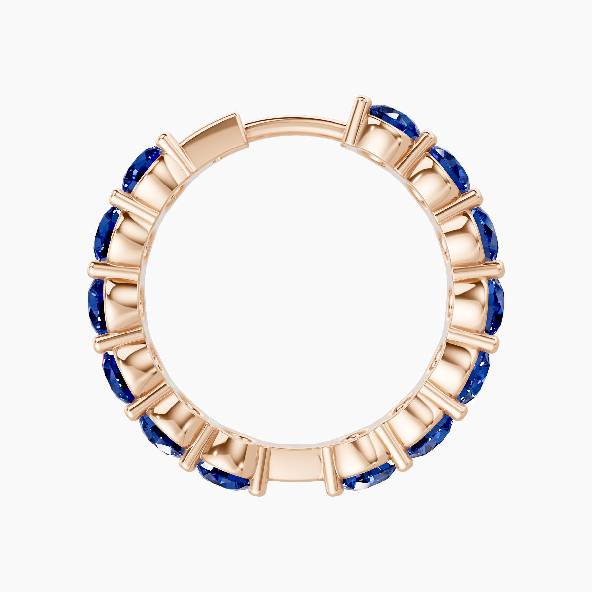 Diana | 18k Rose Gold 11 mm Sapphire Hoop Piercing