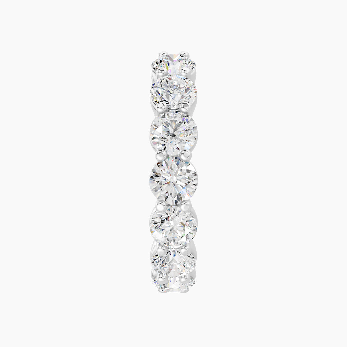 Diana | 18k White Gold 11 mm Diamond Hoop Piercing
