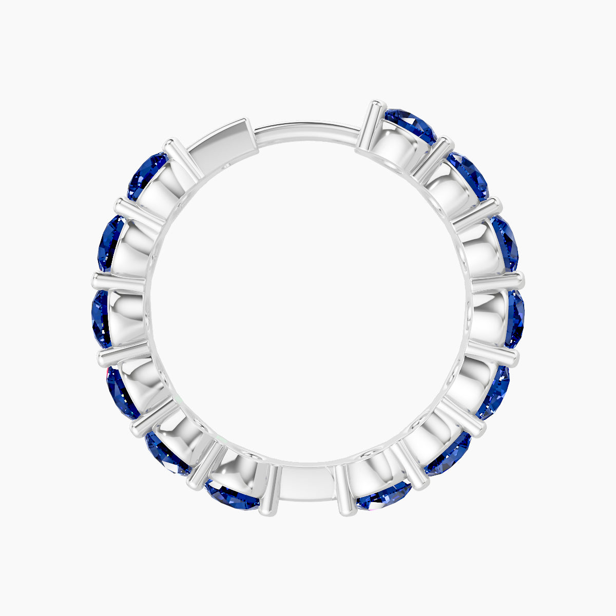 Diana | 18k White Gold 11 mm Sapphire Hoop Piercing