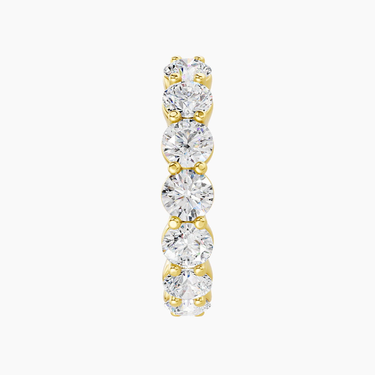 Diana | 18k Yellow Gold 11 mm Diamond Hoop Piercing