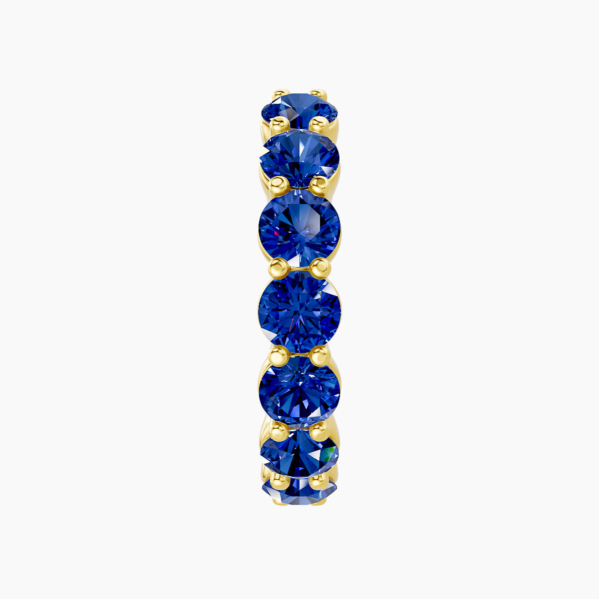 Diana | 18k Yellow Gold 11 mm Sapphire Hoop Piercing