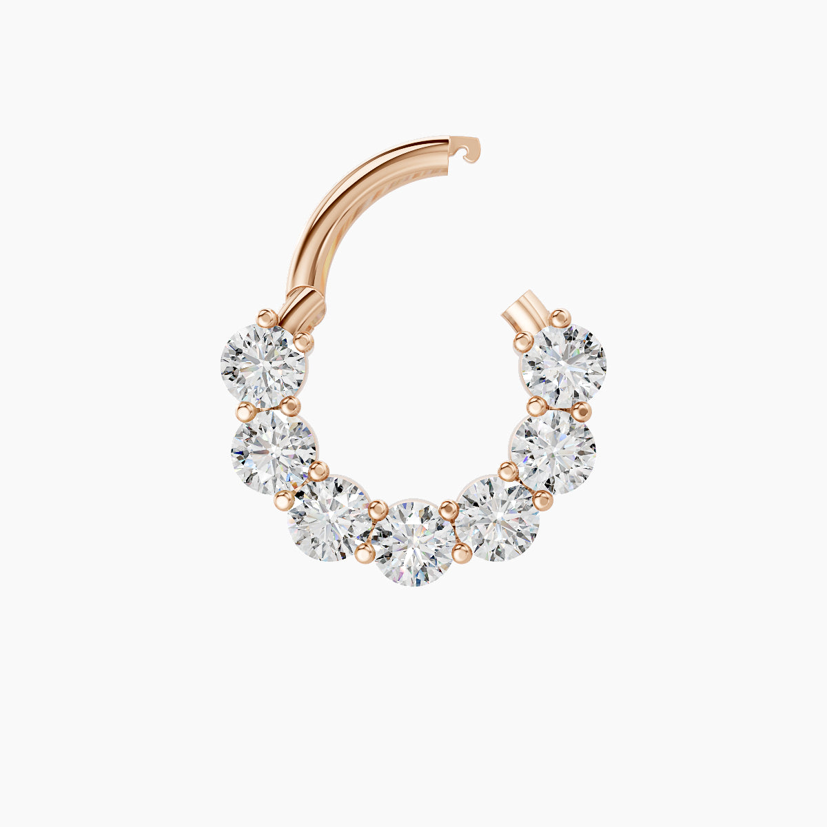 Diana | 18k Rose Gold 6.5 mm Diamond Daith Piercing