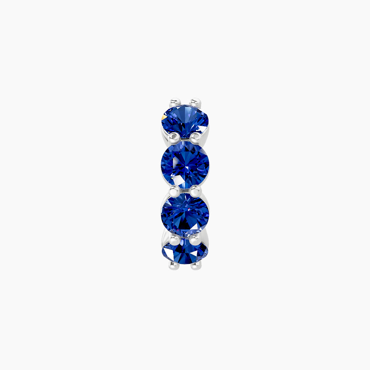 Diana | 18k White Gold 6.5 mm Sapphire Hoop Piercing