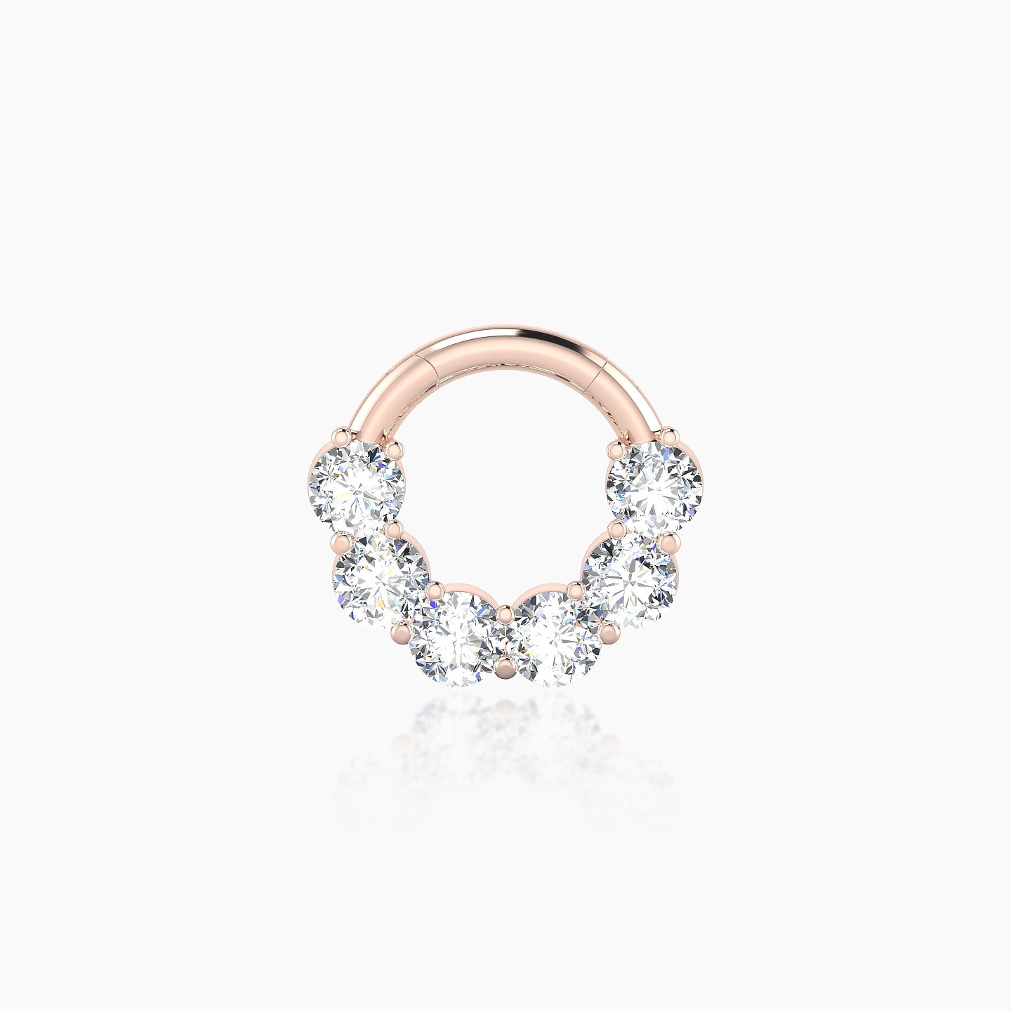 Diana | 18k Rose Gold 6.5 mm Diamond Septum Piercing