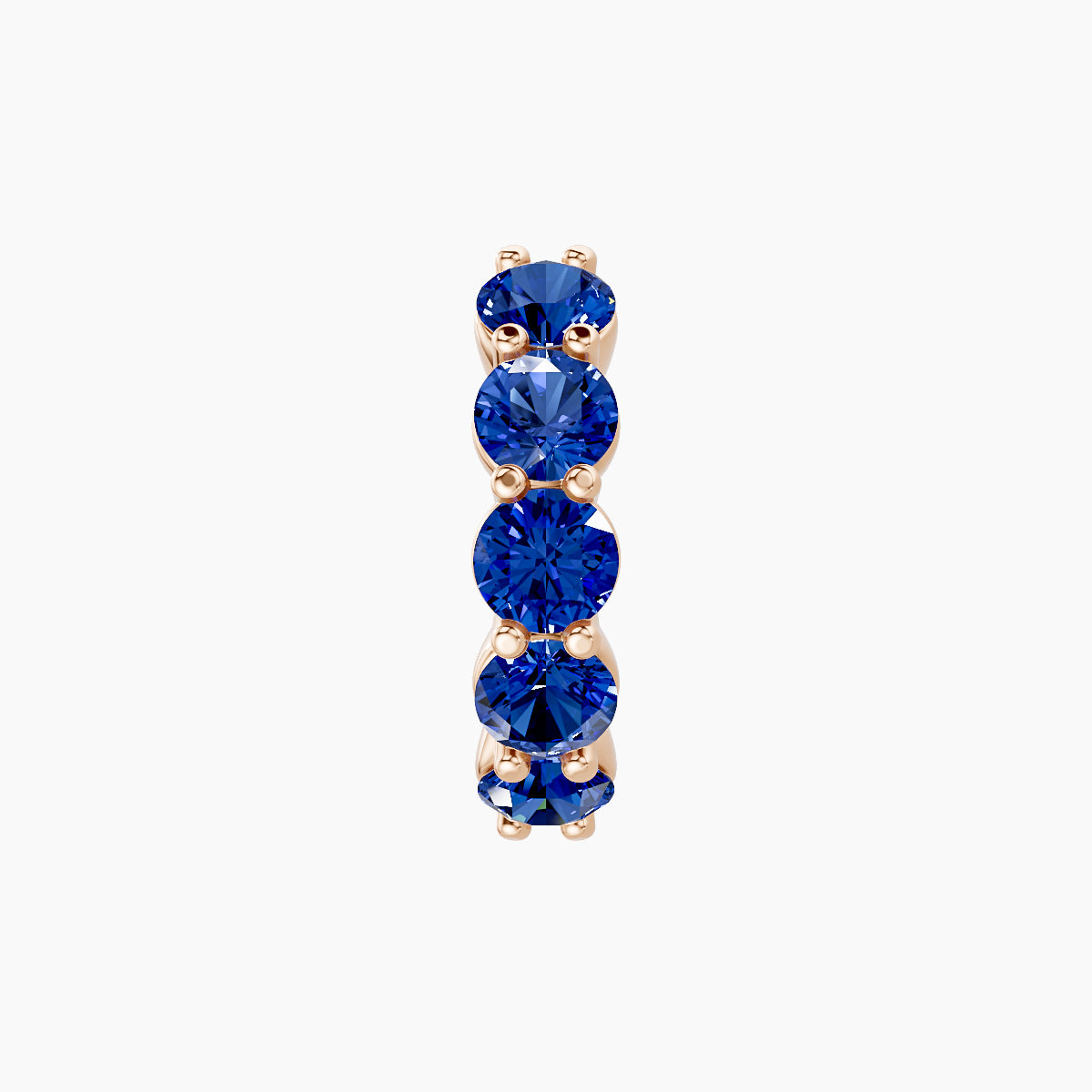 Diana | 18k Rose Gold 8 mm Sapphire Hoop Piercing