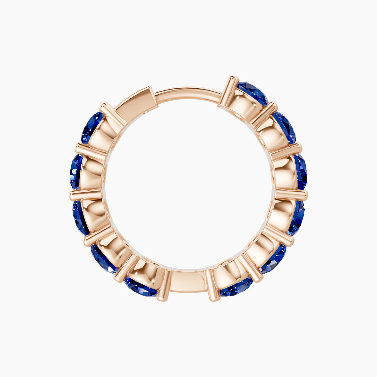 Diana | 18k Rose Gold 9.5 mm Sapphire Hoop Piercing