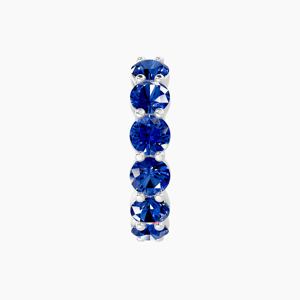 Diana | 18k White Gold 9.5 mm Sapphire Hoop Piercing