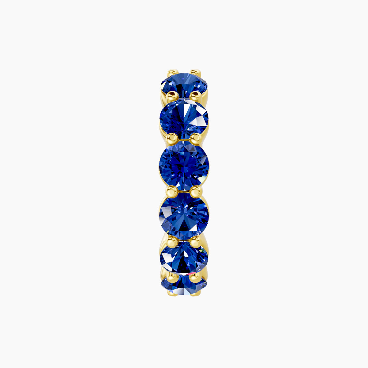 Diana | 18k Yellow Gold 9.5 mm Sapphire Hoop Piercing