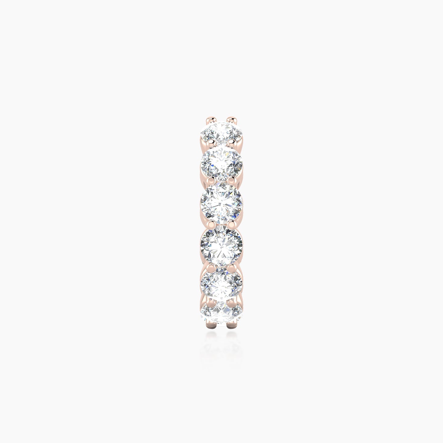 Diana | 18k Rose Gold 9.5 mm Diamond Hoop Piercing