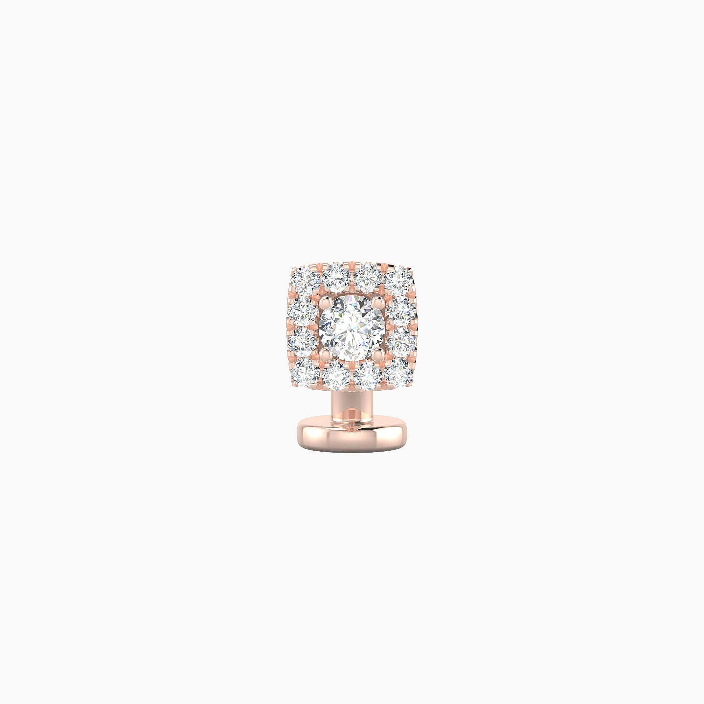 Diane | 18k Rose Gold 5 mm 6 mm Diamond Floating Navel Piercing